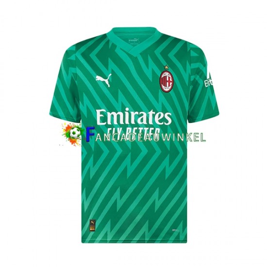 AC Milan Wedstrijdshirt met Korting Mike Maignan 16 Keepersshirt Thuis Kind 2023-24 Korte Mouw