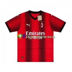 AC Milan Wedstrijdshirt met Korting Thuis Heren 2023-24 Korte Mouw