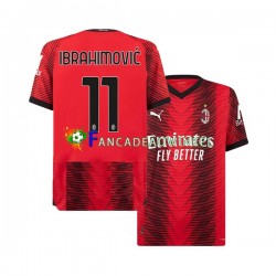 AC Milan Wedstrijdshirt met Korting Ibrahimovic 11 Thuis Heren 2023-24 Korte Mouw