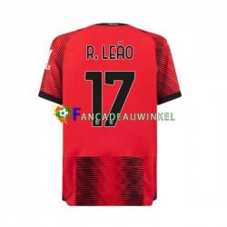 AC Milan Wedstrijdshirt met Korting Rafael Leao 17 Thuis Heren 2023-24 Korte Mouw
