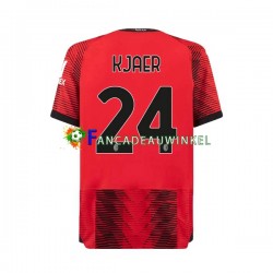 AC Milan Wedstrijdshirt met Korting Simon Kjaer 24 Thuis Heren 2023-24 Korte Mouw