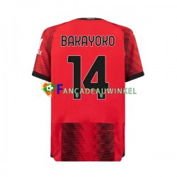 AC Milan Wedstrijdshirt met Korting Tiemoue Bakayoko 14 Thuis Heren 2023-24 Korte Mouw