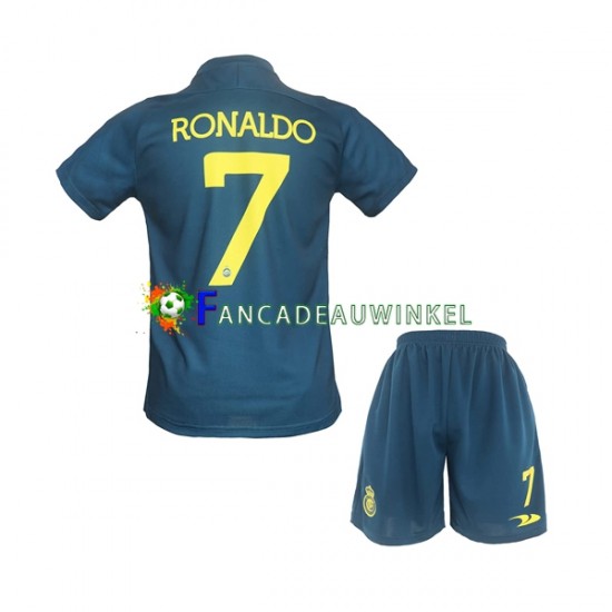 Al Nassr Wedstrijdshirt met Korting Ronaldo 7 Uit Kind 2022-23 Korte Mouw