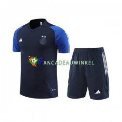 Algerije Blauw Trainingsshirt en Korte Broek 2023-24