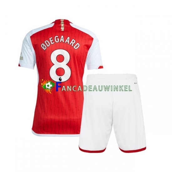 Arsenal Wedstrijdshirt met Korting Martin Odegaard 8 Thuis Kind 2023-24 Korte Mouw