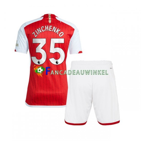 Arsenal Wedstrijdshirt met Korting Oleksandr Zinchenko 35 Thuis Kind 2023-24 Korte Mouw