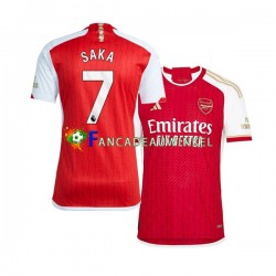 Arsenal Wedstrijdshirt met Korting Saka 7 Thuis Heren 2023-24 Korte Mouw