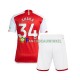 Arsenal Wedstrijdshirt met Korting Xhaka 34 Thuis Kind 2023-24 Korte Mouw