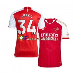 Arsenal Wedstrijdshirt met Korting Xhaka 34 Thuis Heren 2023-24 Korte Mouw