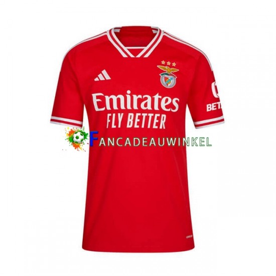 Benfica Wedstrijdshirt met Korting Thuis Heren 2023-24 Korte Mouw