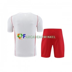 CR Flamengo Wit Trainingsshirt en Korte Broek 2023-24