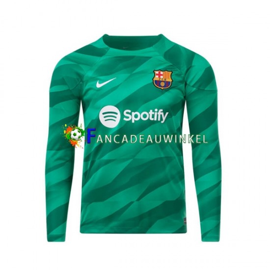 FC Barcelona Wedstrijdshirt met Korting Keepersshirt Thuis Heren 2023-24 Lange Mouw