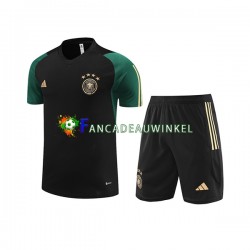 Duitsland Zwart Trainingsshirt en Korte Broek 2023-24