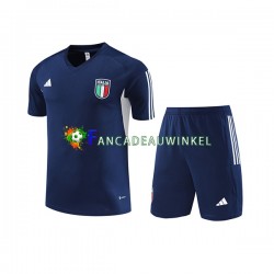 Italië Marineblauw Trainingsshirt en Korte Broek 2023-24