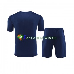 Italië Marineblauw Trainingsshirt en Korte Broek 2023-24