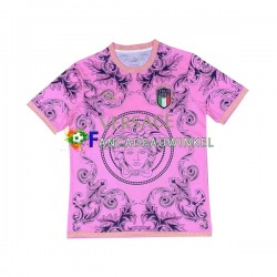 Italië Wedstrijdshirt met Korting Versace Roze Heren 2023-24 Korte Mouw