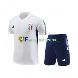 Italië Wit Trainingsshirt en Korte Broek 2023-24