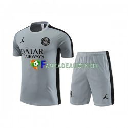 Paris Saint-Germain Grijs Trainingsshirt en Korte Broek 2023-24