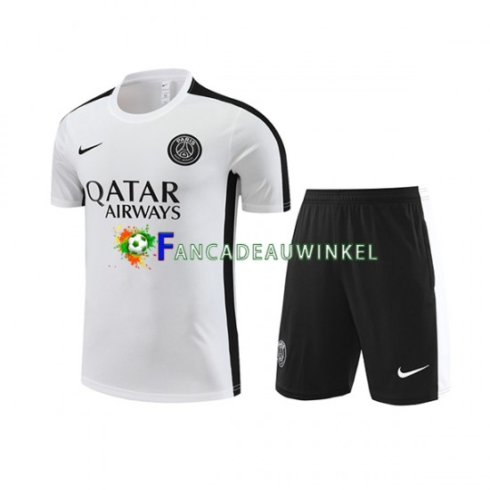 Paris Saint-Germain Wit Trainingsshirt en Korte Broek 2023-24
