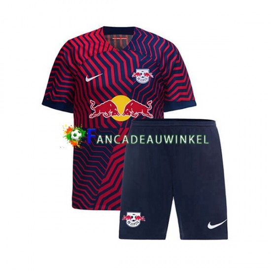 RB Leipzig Wedstrijdshirt met Korting Uit Kind 2023-24 Korte Mouw