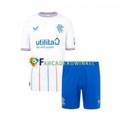 Rangers Wedstrijdshirt met Korting Uit Kind 2023-24 Korte Mouw