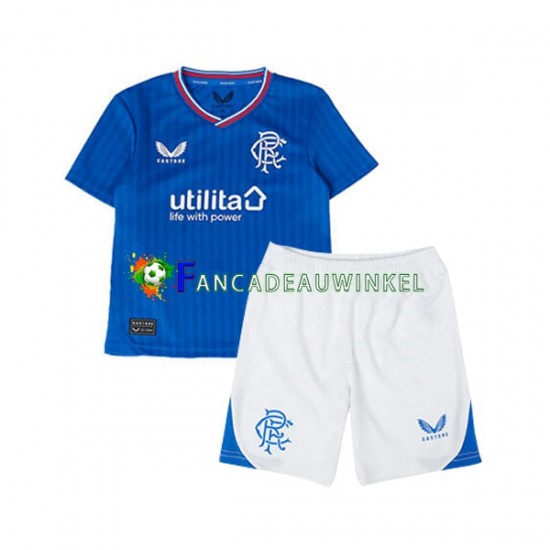 Rangers Wedstrijdshirt met Korting Thuis Kind 2023-24 Korte Mouw