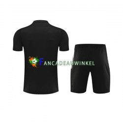 Real Madrid Zwart Trainingsshirt en Korte Broek 2023-24