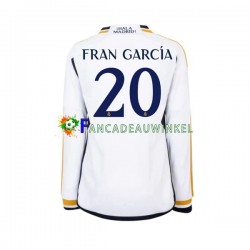 Real Madrid Wedstrijdshirt met Korting Fran Garcia 20 Thuis Heren 2023-24 Lange Mouw