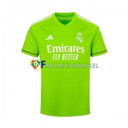 Real Madrid Wedstrijdshirt met Korting Thibaut Courtois 1 Keepersshirt Thuis Heren 2023-24 Korte Mouw