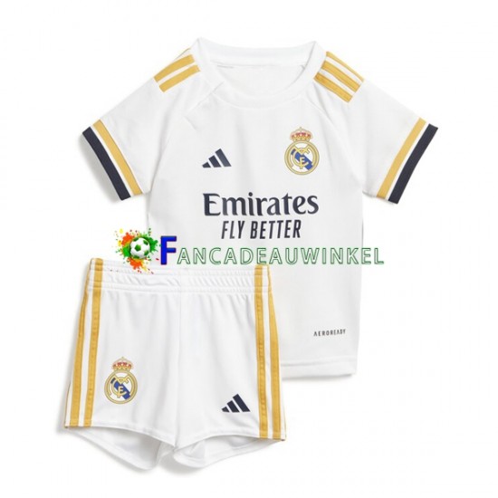 Real Madrid Wedstrijdshirt met Korting Thuis Kind 2023-24 Korte Mouw