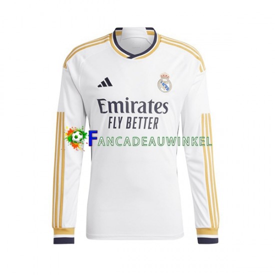 Real Madrid Wedstrijdshirt met Korting JOSELU 14 Thuis Kind 2023-24 Lange Mouw