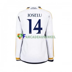 Real Madrid Wedstrijdshirt met Korting JOSELU 14 Thuis Heren 2023-24 Lange Mouw
