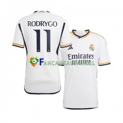 Real Madrid Wedstrijdshirt met Korting Rodrygo Goes 11 Thuis Heren 2023-24 Korte Mouw