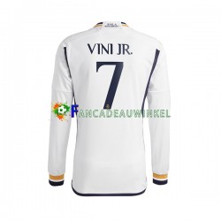 Real Madrid Wedstrijdshirt met Korting Vinicius Junior 7 Thuis Heren 2023-24 Lange Mouw