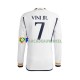 Real Madrid Wedstrijdshirt met Korting Vinicius Junior 7 Thuis Heren 2023-24 Lange Mouw