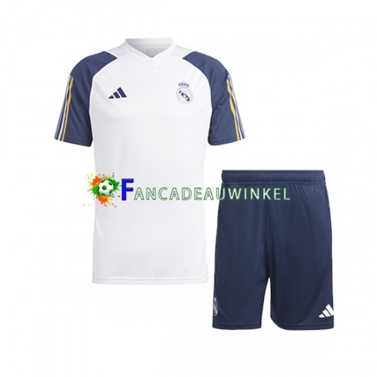Real Madrid Wit Trainingsshirt en Korte Broek 2023-24