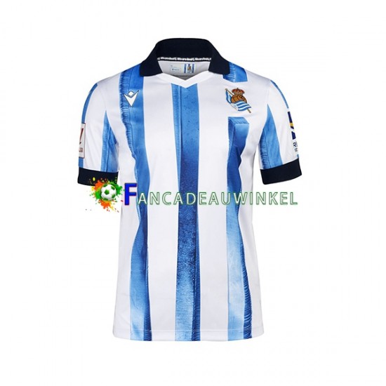 Real Sociedad Wedstrijdshirt met Korting Thuis Heren 2023-24 Korte Mouw