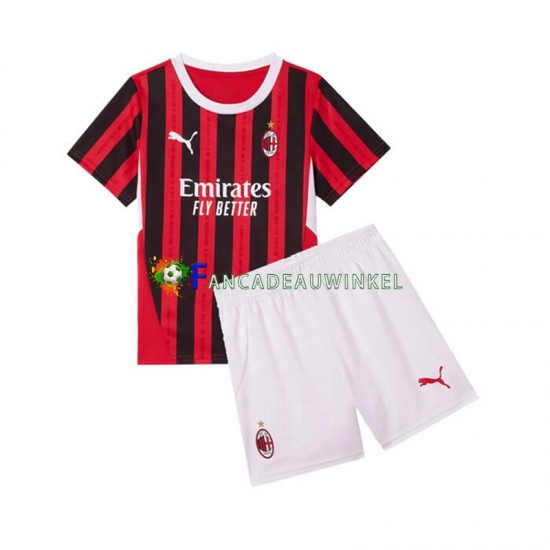 AC Milan Wedstrijdshirt met Korting Thuis Kind 2024-25 Korte Mouw