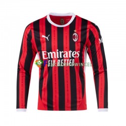 AC Milan Wedstrijdshirt met Korting Thuis Heren 2024-25 Lange Mouw