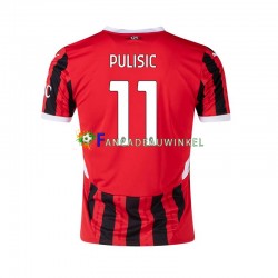 AC Milan Wedstrijdshirt met Korting Pulisic 11 Thuis Heren 2024-25 Korte Mouw