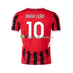 AC Milan Wedstrijdshirt met Korting RAFA LEAO 10 Thuis Heren 2024-25 Korte Mouw