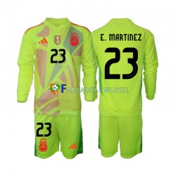 Argentinië Wedstrijdshirt met Korting Emiliano Martinez 23 Keepersshirt Uit Kind 2024 Lange Mouw