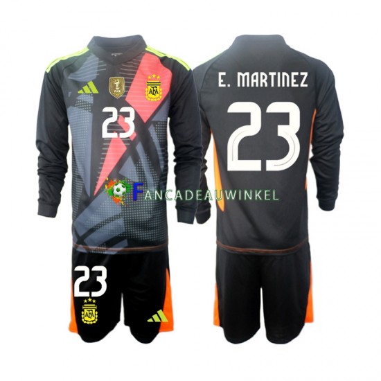 Argentinië Wedstrijdshirt met Korting Emiliano Martinez 23 Keepersshirt Thuis Kind 2024 Lange Mouw