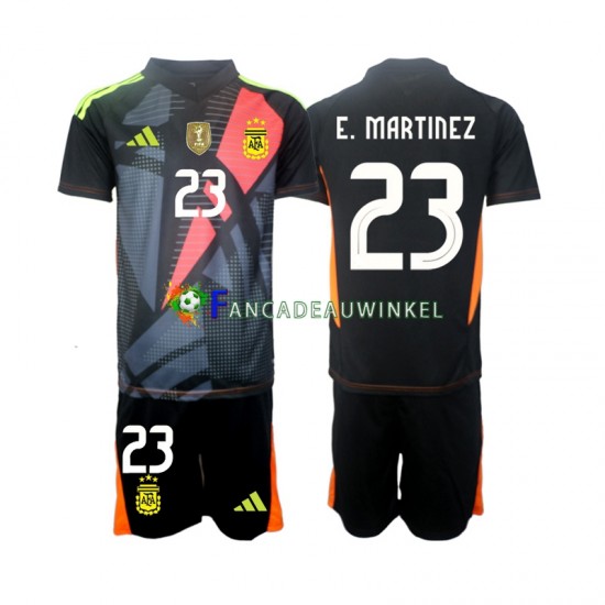 Argentinië Wedstrijdshirt met Korting Emiliano Martinez 23 Keepersshirt Thuis Kind 2024 Korte Mouw