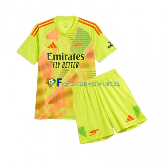 Arsenal Wedstrijdshirt met Korting Keepersshirt Thuis Kind 2024-25 Korte Mouw