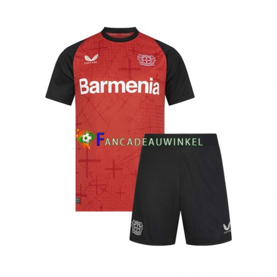 Bayer 04 Leverkusen Wedstrijdshirt met Korting Thuis Kind 2024-25 Korte Mouw