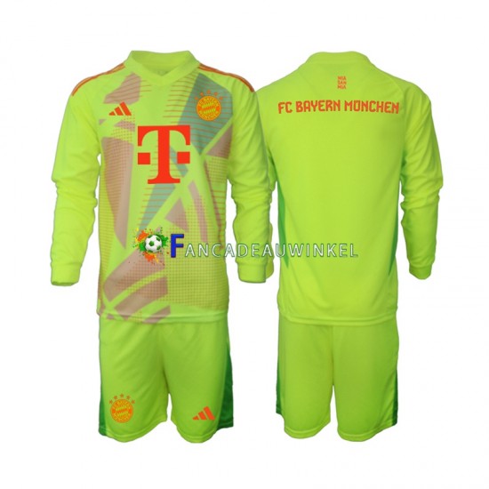 FC Bayern München Wedstrijdshirt met Korting Keepersshirt Thuis Kind 2024-25 Lange Mouw