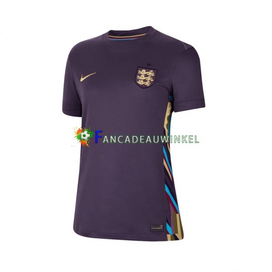 Engeland Wedstrijdshirt met Korting Uit Dames EK 2024 Korte Mouw