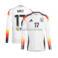Duitsland Wedstrijdshirt met Korting Florian Wirtz 17 Thuis Heren EK 2024 Lange Mouw