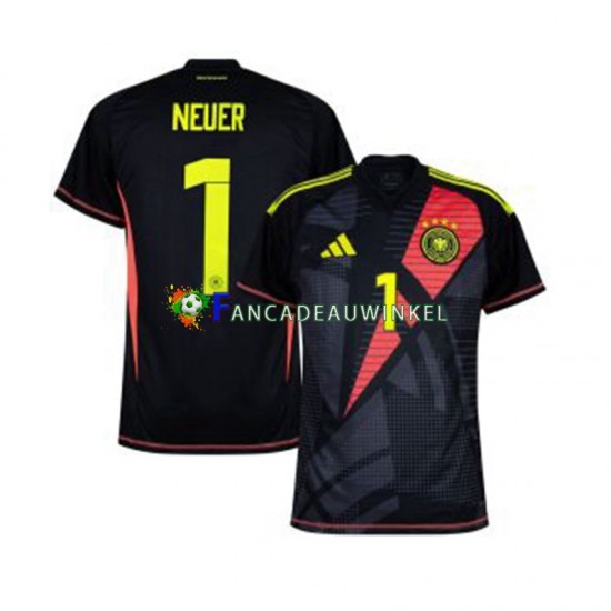 Duitsland Wedstrijdshirt met Korting Manuel Neuer 1 Keepersshirt Thuis Heren EK 2024 Korte Mouw